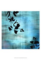 Aqua Floral II Fine Art Print
