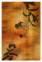 Sepia Floral I Fine Art Print