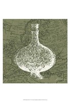 Map Bottles IV Fine Art Print