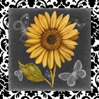 Ornate Sunflowers I Framed Print