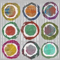 Jagged Circles II Framed Print