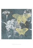 Indigo & Wings II Fine Art Print