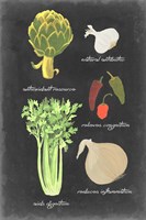 Blackboard Veggies II Fine Art Print