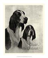 B&W Chien de Chasse Fine Art Print