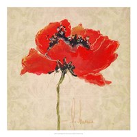 Vivid Red Poppies III Fine Art Print