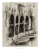 Hanging Laundry Sepia Fine Art Print