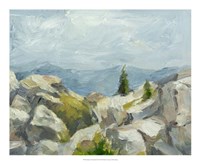 Impasto Mountainside III Fine Art Print