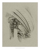 Charcoal Architectural Study III Fine Art Print