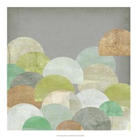 Scalloped Landscape I Framed Print