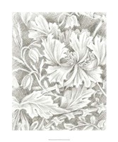 Floral Pattern Sketch I Fine Art Print