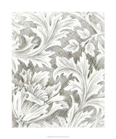 Floral Pattern Sketch II Fine Art Print
