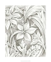 Floral Pattern Sketch III Fine Art Print
