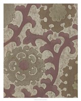 Plum Suzani I Framed Print