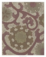 Plum Suzani II Framed Print