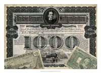 Antique Stock Certificate II Fine Art Print