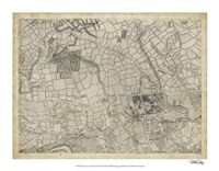 Map of London Grid VI Fine Art Print