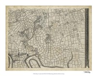 Map of London Grid VIII Fine Art Print