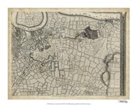 Map of London Grid XII Fine Art Print