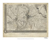 Map of London Grid XIII Fine Art Print
