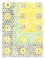 Floral Linoleum II Framed Print