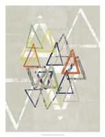 Stamped Triangles II by Jennifer Goldberger - 20" x 26"