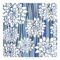 Striped Dahlias I Fine Art Print