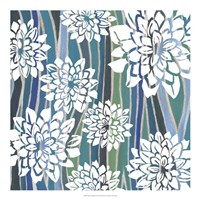 Striped Dahlias II Fine Art Print