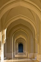 Oman, Muscat, Walled City of Muscat. Arabian Arches by the Sultan's Palace Fine Art Print