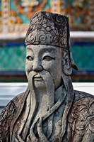 Farang Guard, Wat Pho, Bangkok, Thailand Fine Art Print