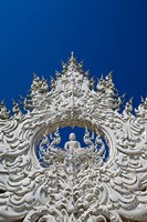 The new all white temple of Wat Rong Khun in Tambon Pa O Don Chai designed by Chalermchai Kositpipat. Fine Art Print