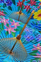 Decorative umbrellas, Chiang Mai, Thailand Fine Art Print