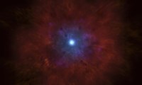Illustration of a massive star going supernova Fine Art Print