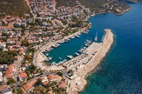 Kas Harbor, Aerial, Antalya, Turkey Fine Art Print