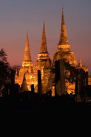 Wat Phra Si Sanphet Temple , Ayutthaya, Thailand Fine Art Print