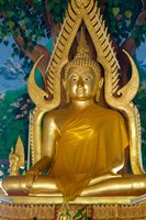 Thailand, Ko Samui, Golden Buddha, Prayer House Fine Art Print