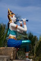 Thailand, Ko Samui, Thai goddess statue Fine Art Print