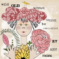 Wild Old Woman II Fine Art Print