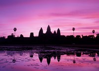 View of Temple at Dawn, Angkor Wat, Siem Reap, Cambodia Fine Art Print