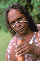 Australia, Queensland, Caims, Aboriginal, Didgeridoo Fine Art Print