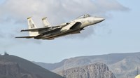 US Air Force F-15C Eagle Over Spain Fine Art Print