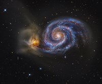 Whirlpool Galaxy Fine Art Print