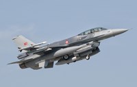 Turkish-built F-16, Izmir Air Show in Turkey Fine Art Print