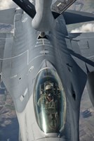 US Air Force F-16C Fighting Falcon Refueling Fine Art Print