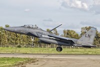 F-15E Strike Eagle, Decimomannu Air Base, Italy Fine Art Print