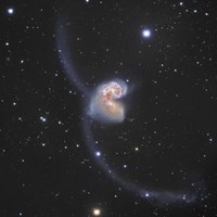 The Antennae Galaxies in the constellation Corvus Fine Art Print