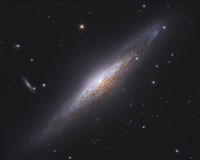 Spiral Galaxy in Lynx (close up) Fine Art Print