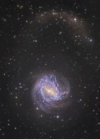 Messier 83 and its Northern Stellar Tidal Stream Fine Art Print