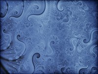 Abstract Illustration in Blue Fine Art Print