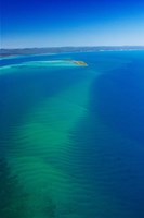 Great Sandy Straits, Little Woody Island and Fraser Island, Queensland, Australia Fine Art Print
