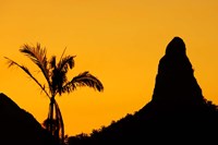Sunset over Glass House Mountains, Sunshine Coast, Queensland, Australia Fine Art Print